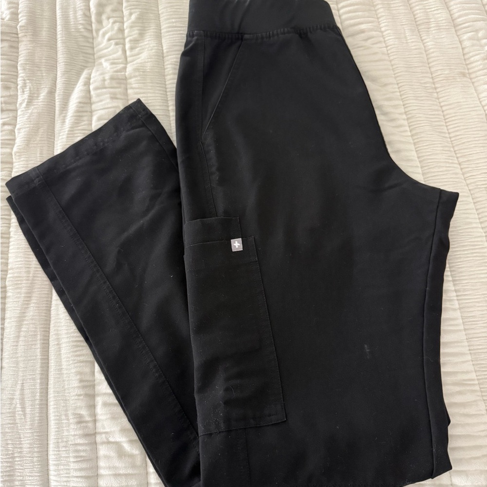 Figs Black Mens Scrub Pants